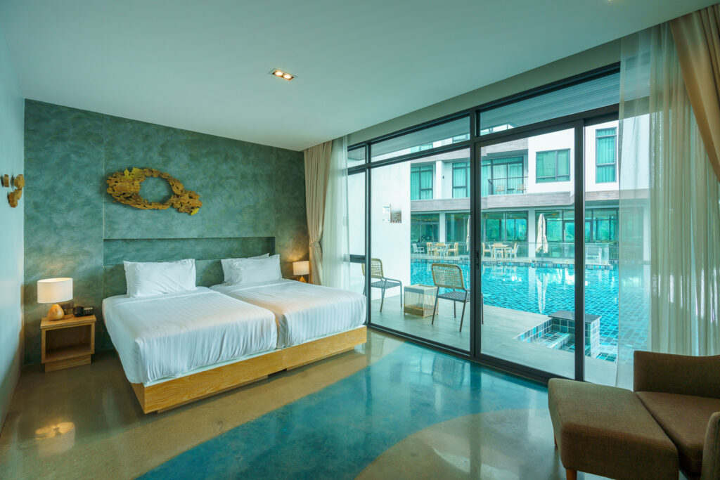 รีวิวที่พักอัมพวาสวยๆ ริมน้ำ ณ ทรีธารา โดย ชวนกันเที่ยวไหน พักห้อง Villa Terrace